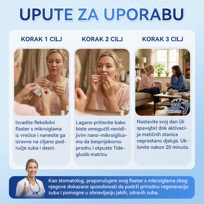 Glimmerly®🦷 Tideglusib Flaster s mikroiglicama za popravak zuba i desni 💳 Plaćanje pouzećem (Obnavlja caklinu i dentin • Jača desni • Uklanja kamenac i neugodan miris • Smanjuje osjetljivost zuba) 🍋