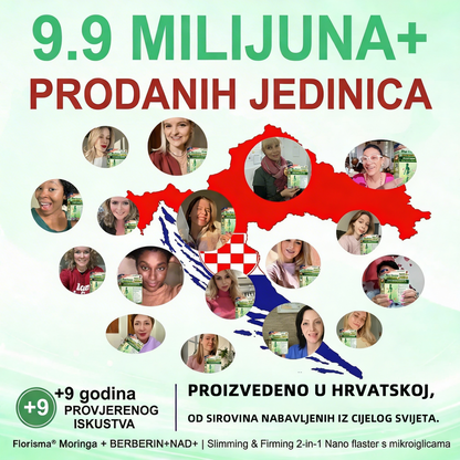 Plaćanje pouzećem dostupno 【Posljednji dan akcije: 70 % popusta】  Florisma® 👩‍⚕️Moringa & Berberin 10-u-1 Napredni Nano Mikroiiglički Flaster Pogodno za pretilost, dijabetes, apneju u snu i probleme s zglobovima 🌱